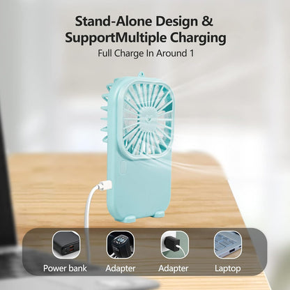 USB Rechargeable Handheld Portable Mini Fan Speed Adjustable Fan