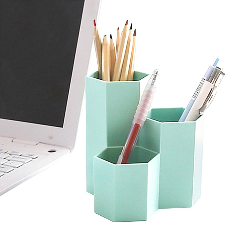 Multipurpose Hexagon Shape Brushes Pencil Pot Holder Organizer