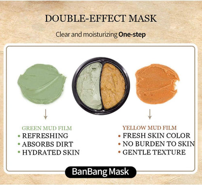 BIOAQUA Double Color Ban Bang Mud Mask