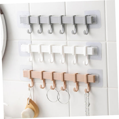 Multifunction Storage Hook Cupboard Organizer Storage Rack 6 Hook