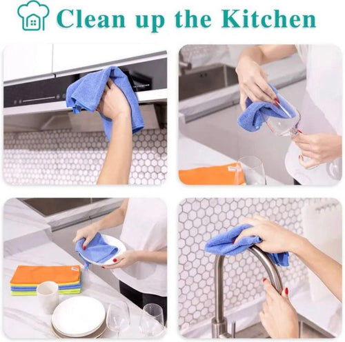 Pack Of 10 Kitchen Cleaning Wipes 10x10 Inches Size