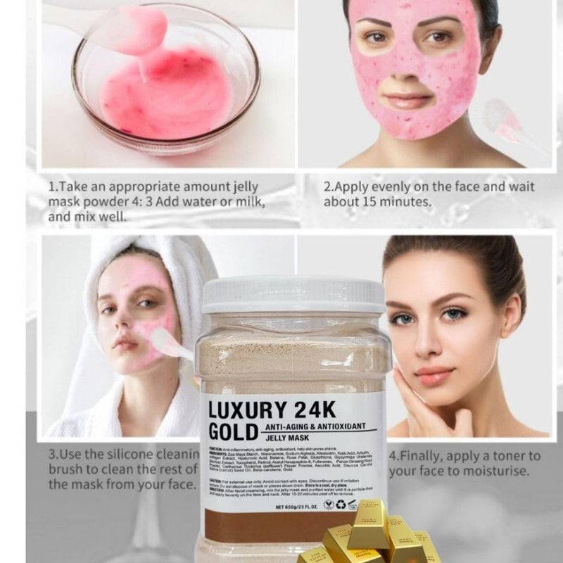 Luxury 24K Gold Anti Aging And Antioxidant Jelly Mask