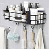 Metal Wall Storage Rack With 4 Hooks