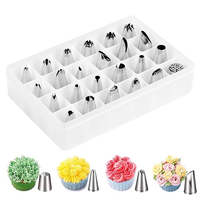 Stainless Steel Cake Decorating Icing Piping Nozzles Set