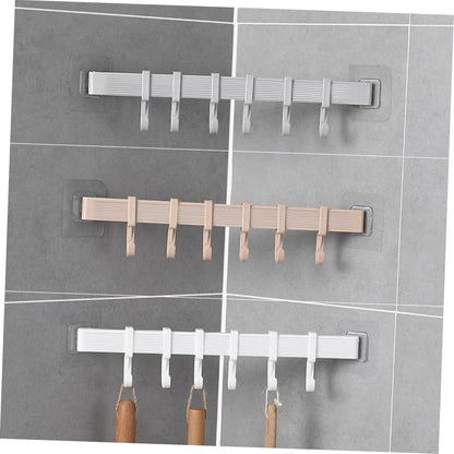 Multifunction Storage Hook Cupboard Organizer Storage Rack 6 Hook