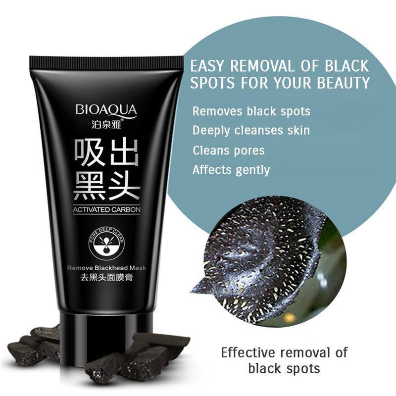 BIOAQUA Activated Carbon Cleanses Pores Blackhead Remover Black Spots Mask