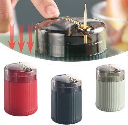 Press Automatic Toothpick Holder Push To Pop Up Container Storage Box