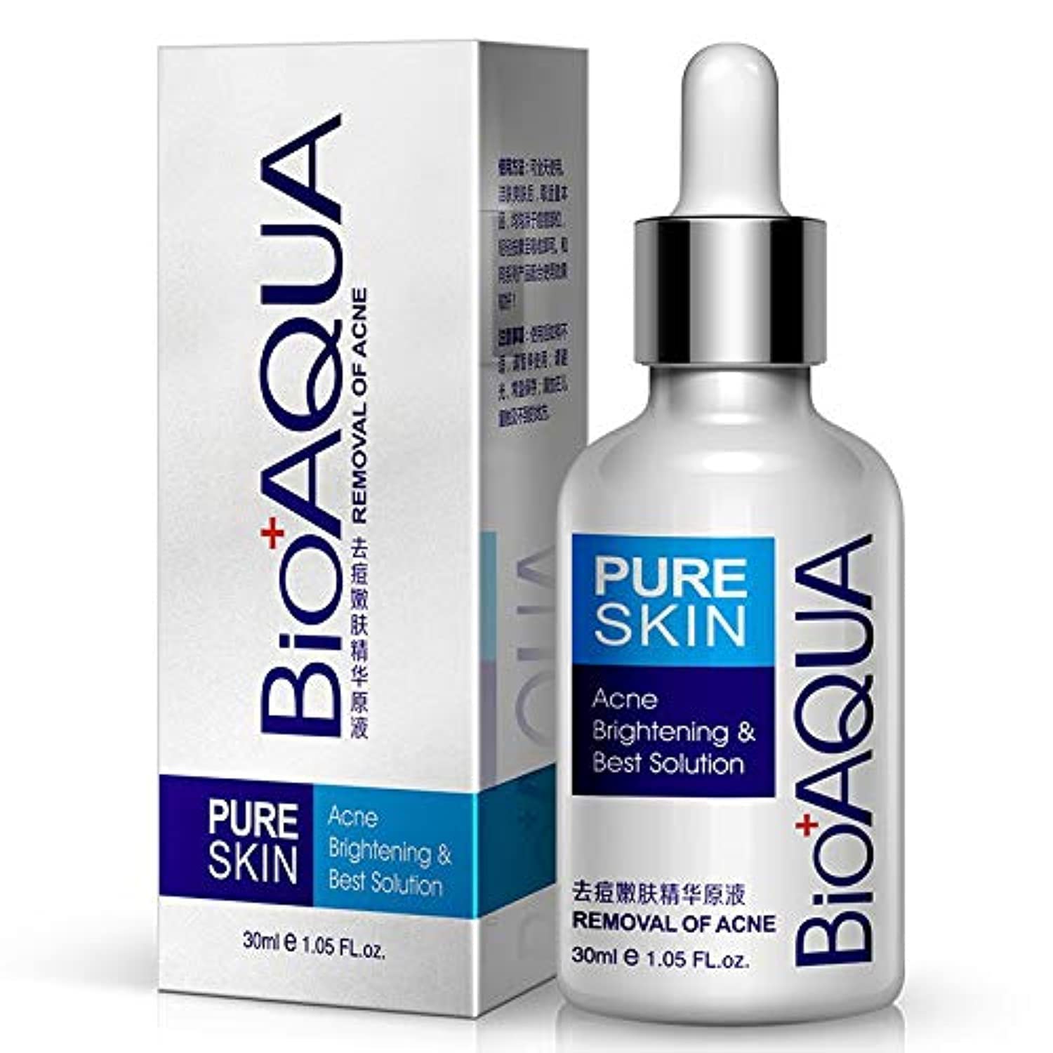 BIOAQUA Face Acne Treatment Scar Removal Spots Pimples Moisturizing Essential Oil 30ml