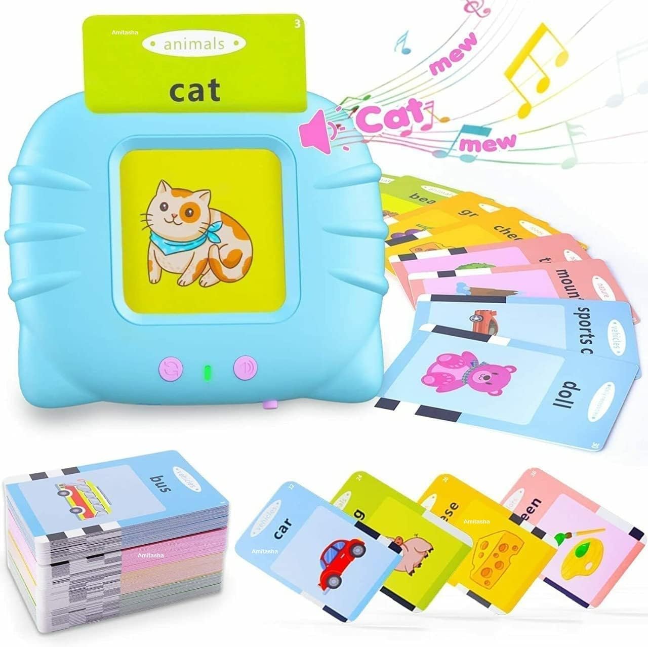 Early Educational Baby Talking Flash Cards Electronic Interactive Toys for Preschool Toddlers Kid