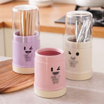 Cutlery Holder With Cover Chopsticks Fork Spoon Storage Box