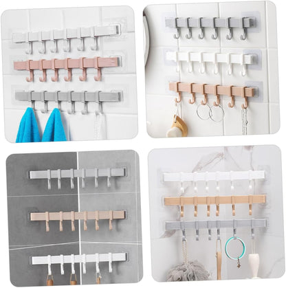 Multifunction Storage Hook Cupboard Organizer Storage Rack 6 Hook