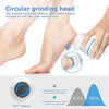 Portable Electric Cell Operated Foot Grinder Pedicure Automatic Callus Remover With Extra Head