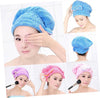 Hair Drying Hat Spa Towel Turban Cap Cute Bowknot Coral Velvet Micro-fiber