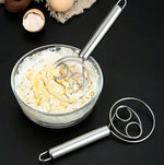 Multifunctional Stainless Steel Hand-Held Food Grade Dough Egg Mixer Double Circle