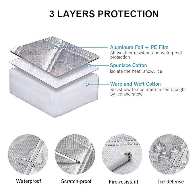 Air Conditioner Outdoor Cover Waterproof Sun Shade UV Defense Cover