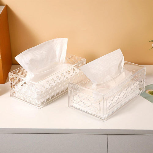 European Acrylic Tissue Box Tissue Organizer