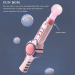 Automatic Bubble Machine Gun With Fog Magic Smoke Bubble Blower Machine Toy For Kids