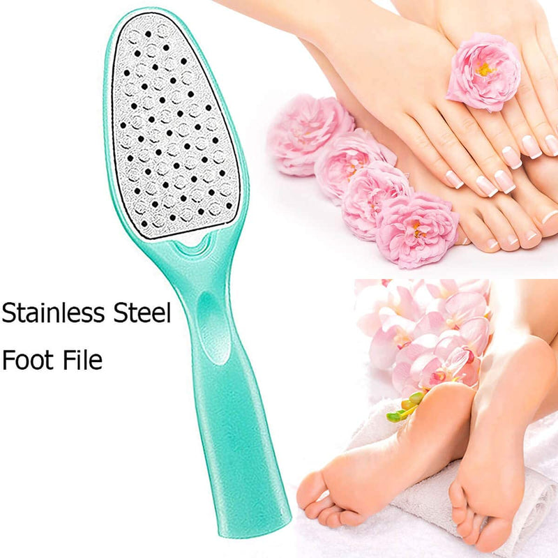 8in1 Stainless Steel Professional Pedicure Tool Set Foot Scrubber Callus Remover