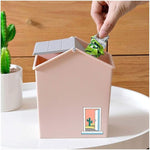 Cute Mini Plastic Waste Basket Countertop or Tabletop Waste Bin Garbage Container With Swing Lid