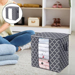 Foldable Clothes Storage Bag Organizer With Zipper Lid Handle And Transparent Window Good Design Fabric