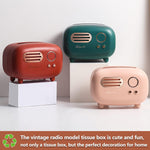 Multifunctional Cute Retro Radio Model Tissue Box