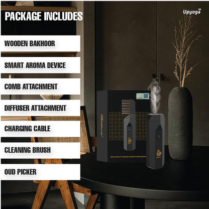 2 in 1 Hair Electronic Comb Incense Burner &amp; Home Diffuser Rechargeable