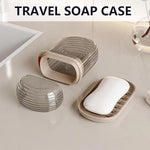 Portable Travel Soap Box With Draining Layer And Lid