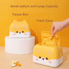 Cute Pet Dog Mini Trash Can Storage Box Double Press Trash Can with Lid