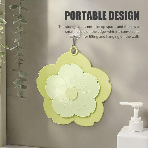 Silicone Flower Shaped Hair Stopper Shower Drain