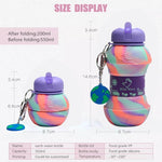 Silicone Folding Water Bottle Leakproof Collapsible