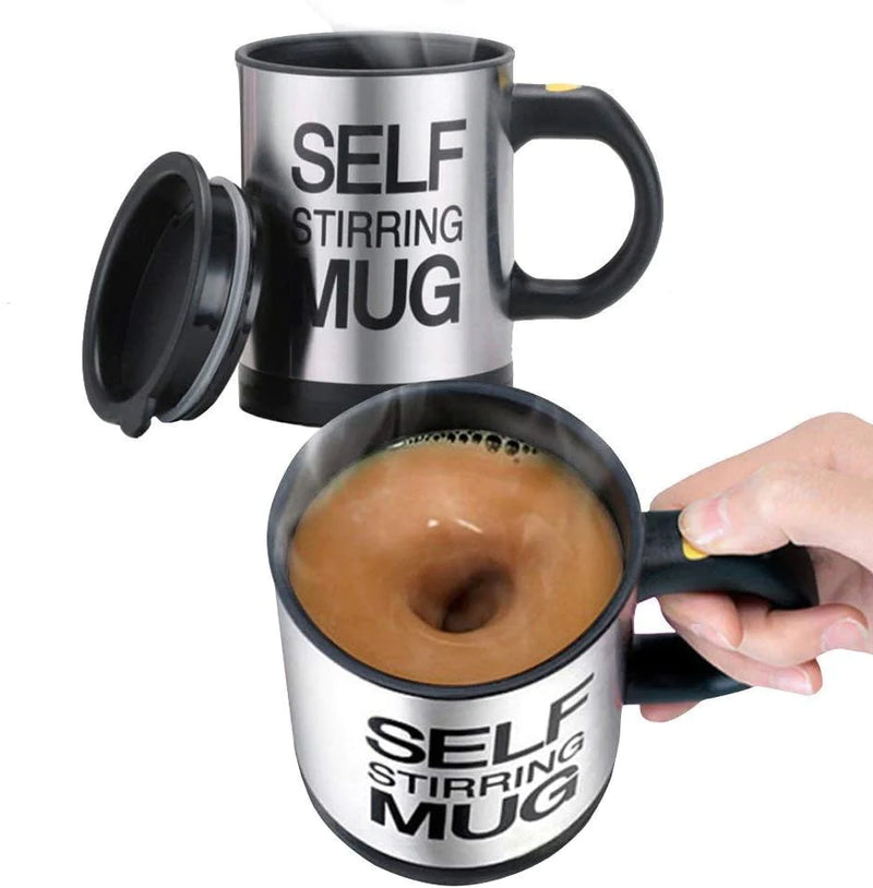 Coffee Beater Coffee Milk Drink Electric Whisk Mixer ( Premium Quality ) +Stainless Steel Coffee Mug Self Stiring Mug
