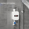 Electric Instant Water Heater Shower Thermostat Heater Fast Heating With LCD Digital Display