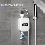 Electric Instant Water Heater Shower Thermostat Heater Fast Heating With LCD Digital Display