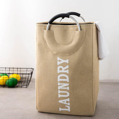 Portable Folding Laundry Waterproof Basket With Handle