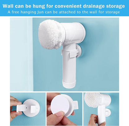 Multifunctional 5in1 Magic Brush Nylon Bathtub Electric Home Hotel Cleaning Tub Sink Shower Toilet Bath