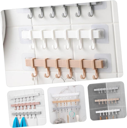 Multifunction Storage Hook Cupboard Organizer Storage Rack 6 Hook
