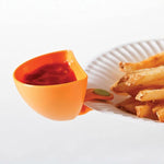 Sauce Dip Container With Holders Clip-On Bowl 4pcs