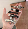 Fashion Jewellery Love Me Pearl Rhinestone Teddy Bear Hair Clips