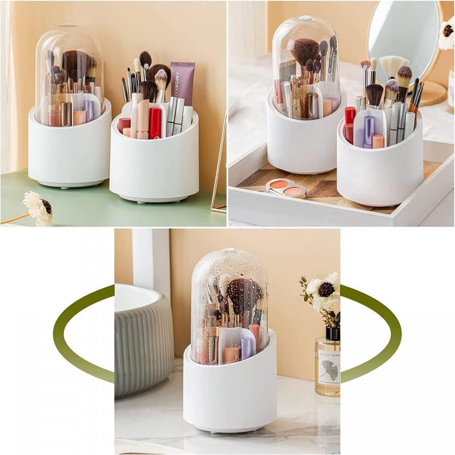 360 ° Rotating Makeup Pen Brush Storage Box Portable Lipstick Eyebrow Pen Eyeshadow Pen Brush Holder Organizer