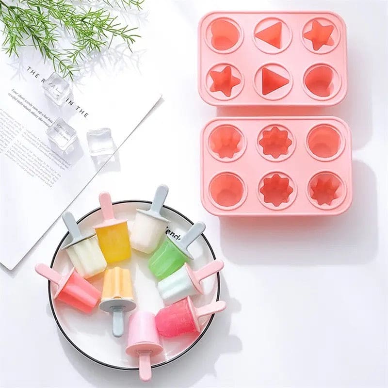 Mini Silicon Cute Shape Popsicle Ice Cream Mold Reusable DIY Homemade Ice Cream Maker