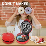 Electric Mini Donut Maker Machine With Double-Sided Heating And Non-Stick Coating