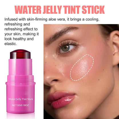 Water Jelly Tint Lip Cheek Blush Stain Pack Of 4Pcs