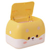 Cute Pet Dog Mini Trash Can Storage Box Double Press Trash Can with Lid