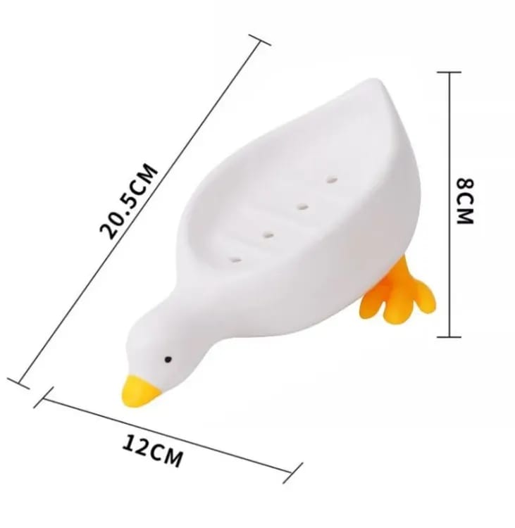 Cute Duck Shaped Quick Drain Soap Holder