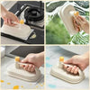 Kitchen Cleaning Magic Brush With Replaceable Disposable Magic Cloth 50Pcs Click And Clean Cleaning Brush