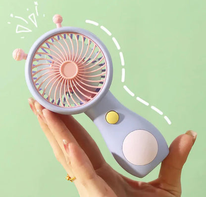 Portable Handheld Cute Mini Snail Rechargeable Fan
