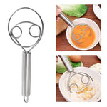 Multifunctional Stainless Steel Hand-Held Food Grade Dough Egg Mixer Double Circle