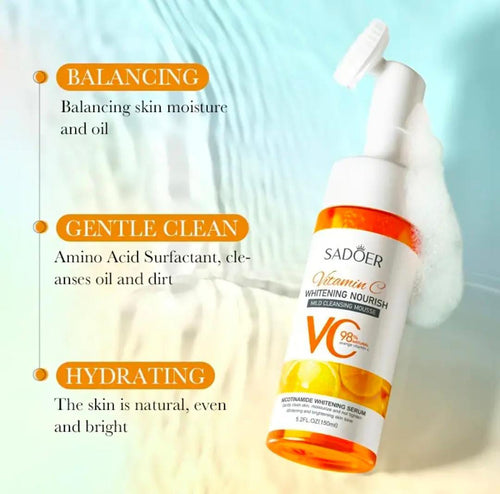 Sadoer Vitamin C Whitening Nourishing Mild Cleansing Mousse 150ml