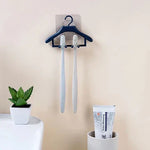 Multifunctional Mini Wall Mounted Hangers Style Toothbrush Holder