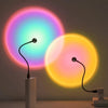 USB Sunset Lamp LED Rainbow Dawn Projector LED Rainbow Neon Night Light Projector Photography Wall Atmosphere Light